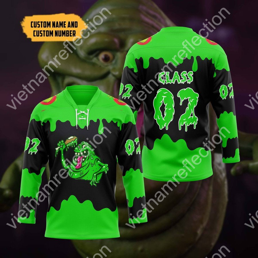 Personalized Slimer hockey jersey