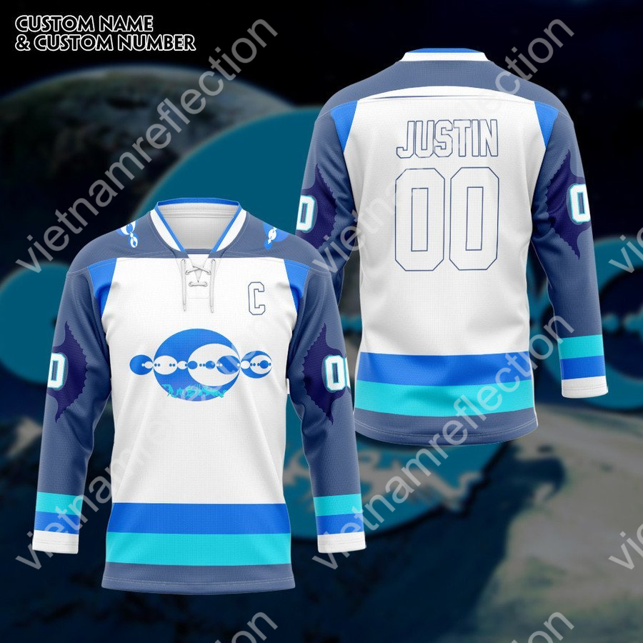 Personalized Star Trek Andorian Empire hockey jersey