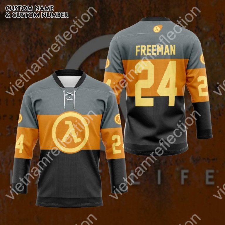 Personalized Half Life hockey jersey