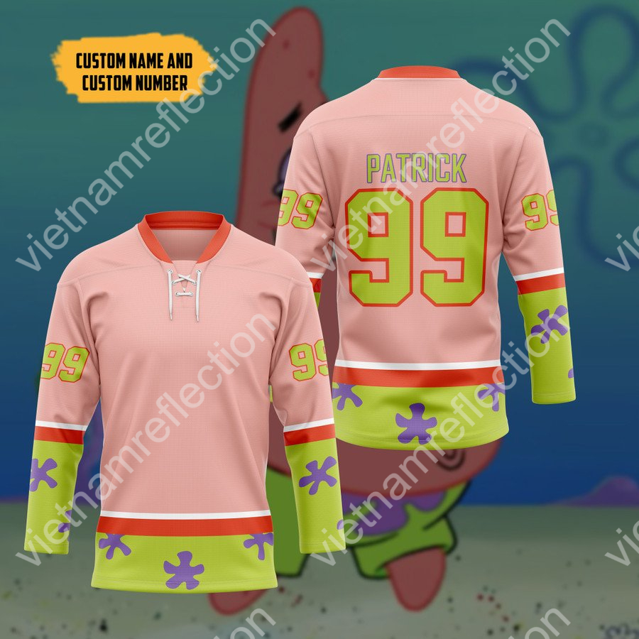 Personalized Patrick Star hockey jersey