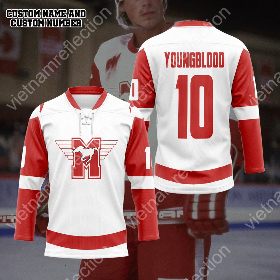 Personalized Dean Youngblood 1986 hockey jersey