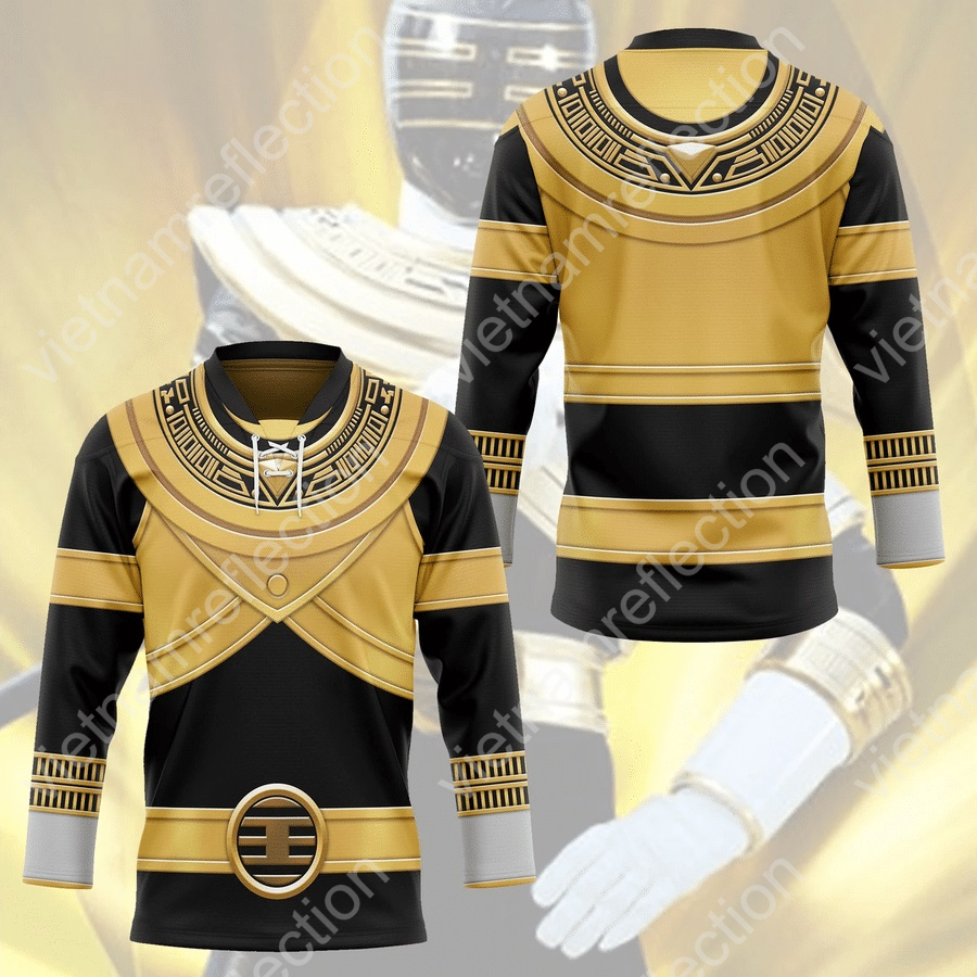 Power Rangers Zeo Black hockey jersey