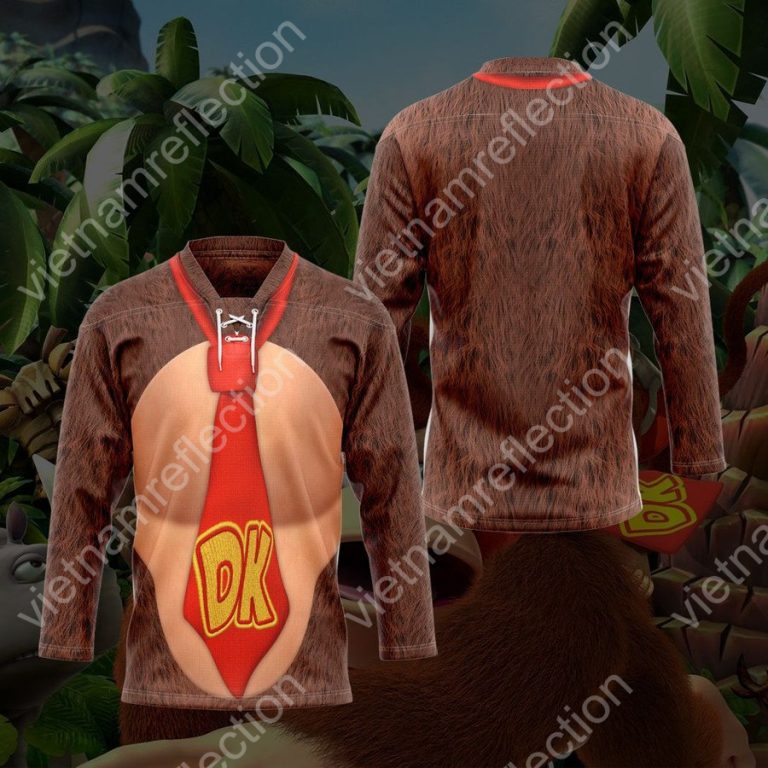 Super Mario Donkey Kong cosplay hockey jersey