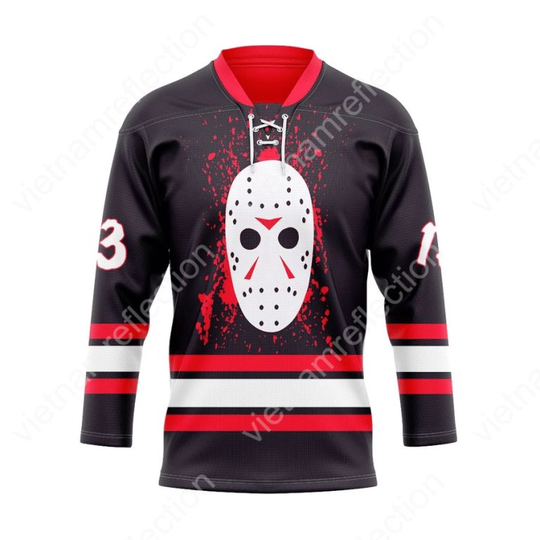 Jason Voorhees horror movies hockey jersey