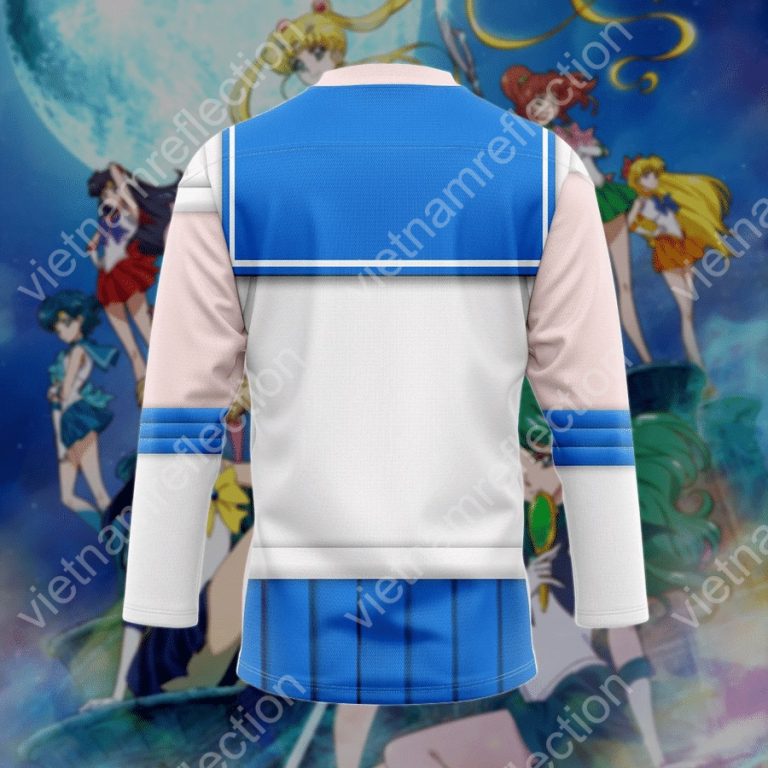 Sailor Moon Sailor Mercury cosplay hockey jersey