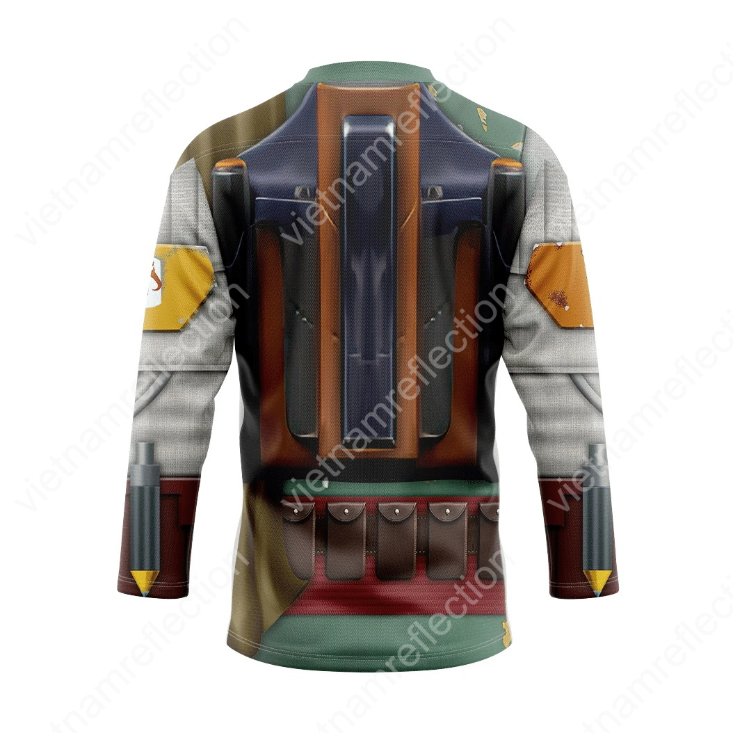 Star Wars Boba Fett cosplay hockey jersey