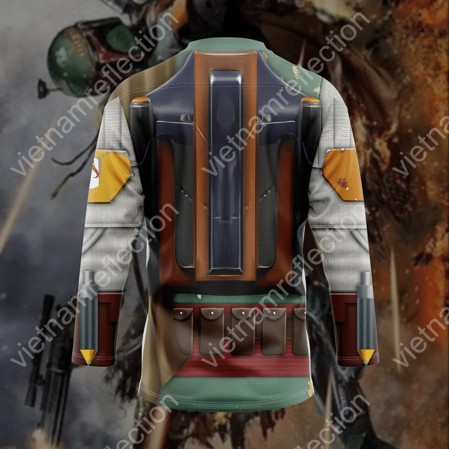 Star Wars Boba Fett cosplay hockey jersey