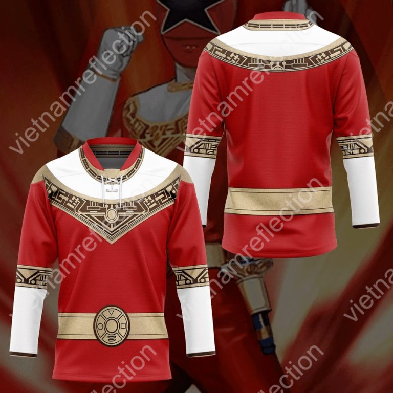 Power Rangers Zeo Red hockey jersey