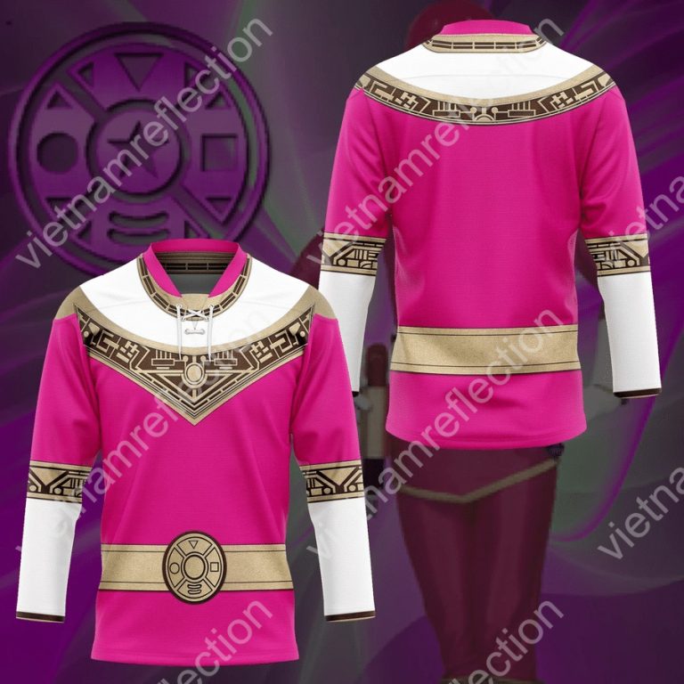 Power Rangers Zeo Pink hockey jersey