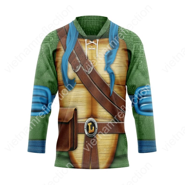 TMNT Leonardo cosplay hockey jersey