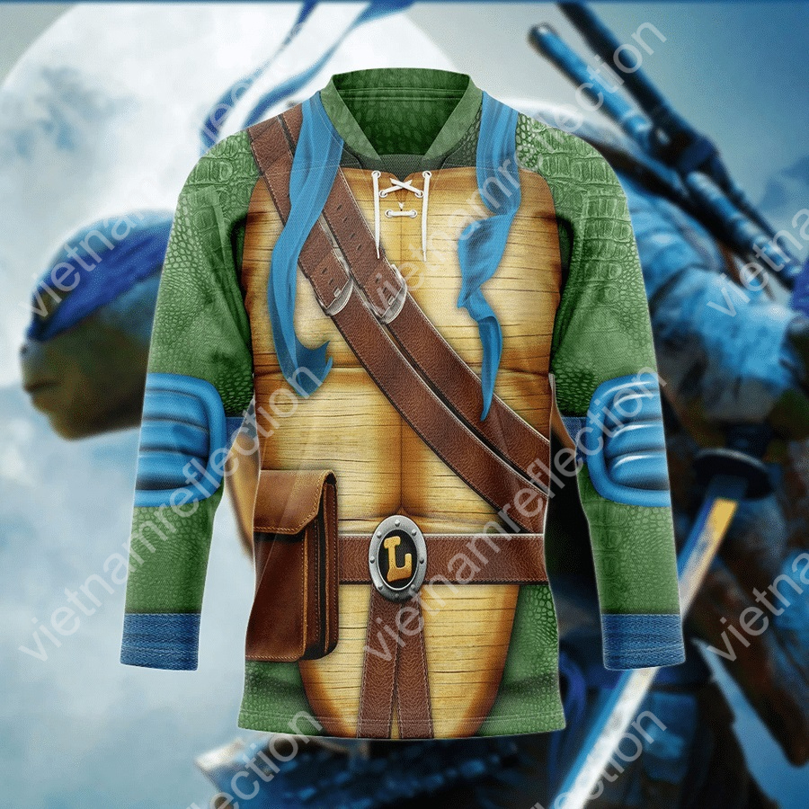 TMNT Leonardo cosplay hockey jersey