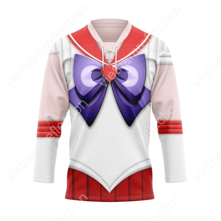 Sailor Moon Sailor Mars cosplay hockey jersey