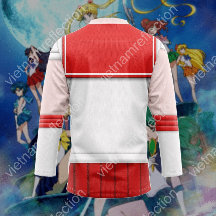 Sailor Moon Sailor Mars cosplay hockey jersey