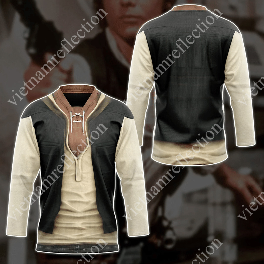 Star Wars Han Solo cosplay hockey jersey