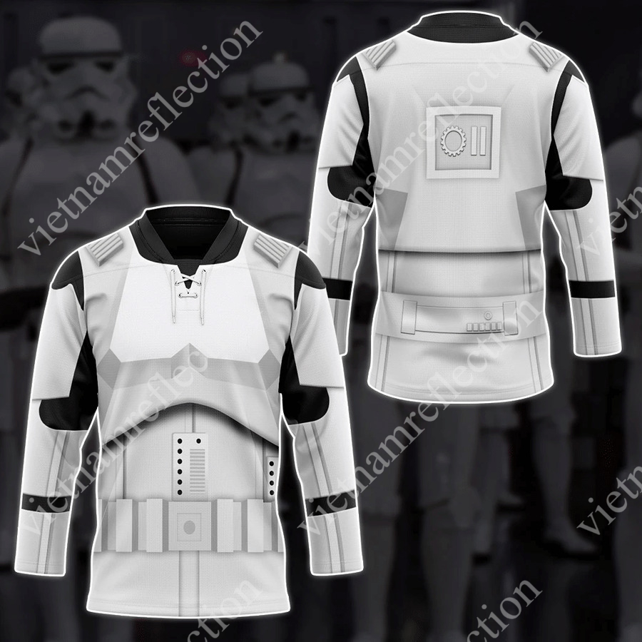 Star Wars Stormtrooper cosplay hockey jersey