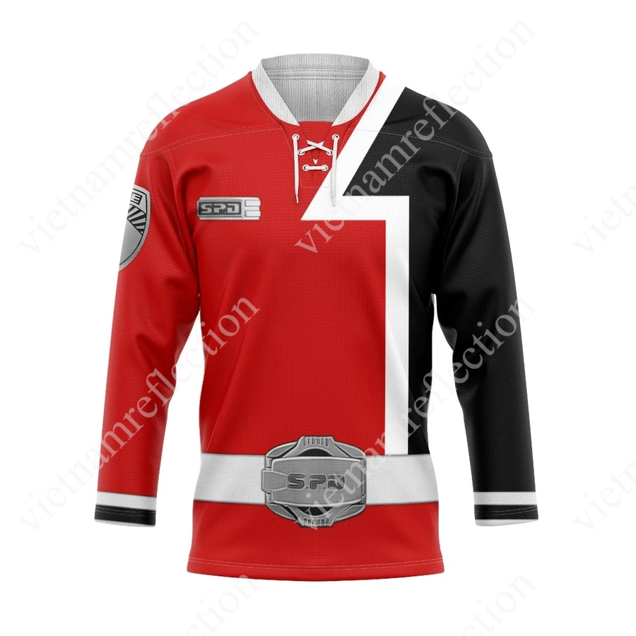 S.P.D Red Ranger hockey jersey