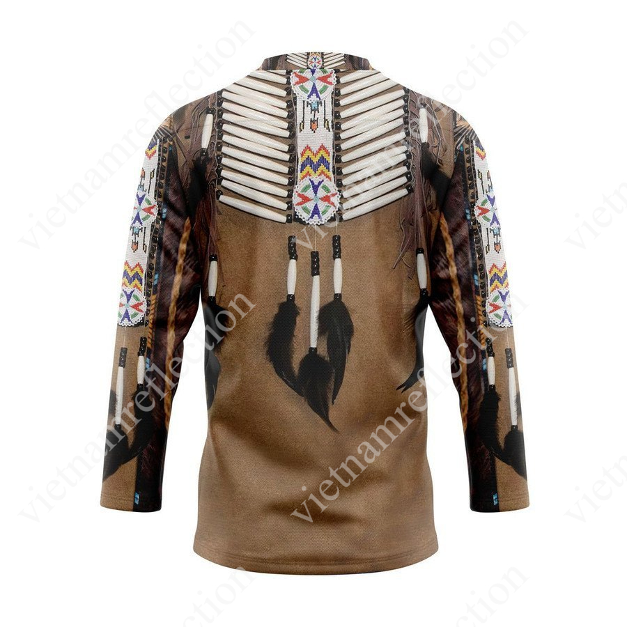 Native American 3d hockey jersey