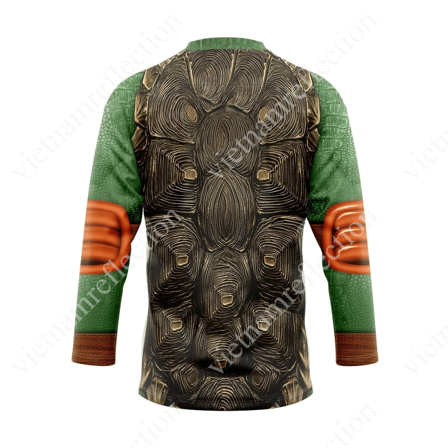 Michelangelo TMNT cosplay hockey jersey