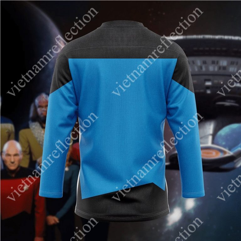 Star Trek The Next Generation 1987 1994 blue hockey jersey