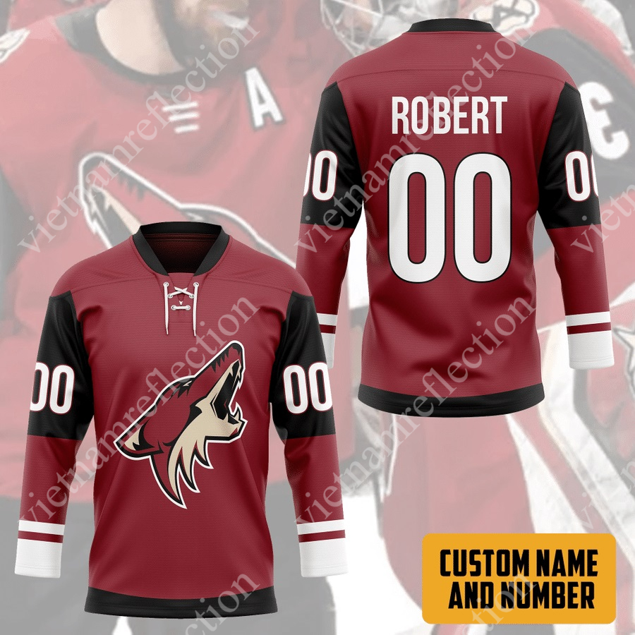 Personalized Arizona Coyotes NHL red hockey jersey