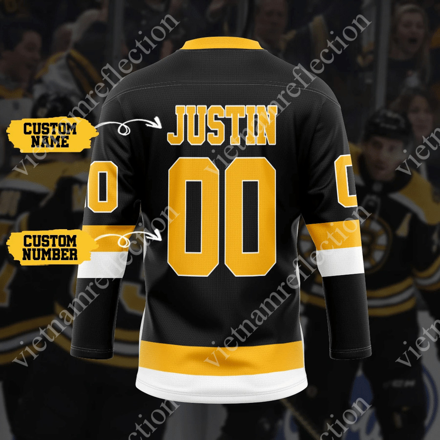 Personalized Boston Bruins NHL hockey jersey