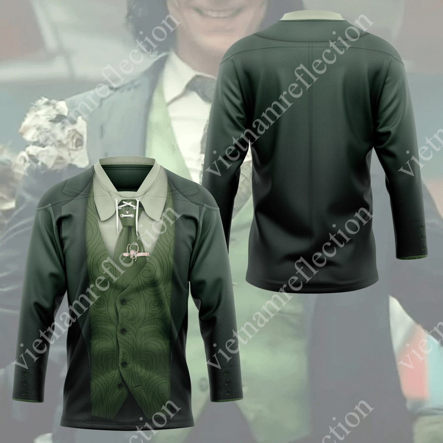 President Loki God of Mischief cosplay hockey jersey