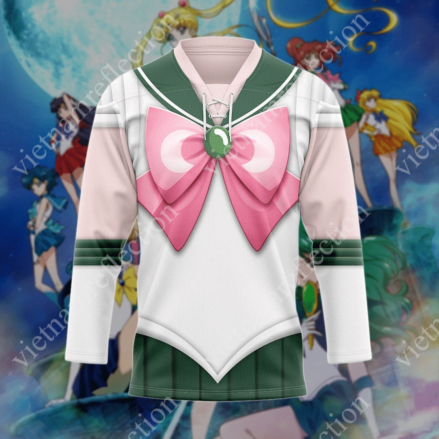 Sailor Moon Sailor Jupiter cosplay hockey jersey