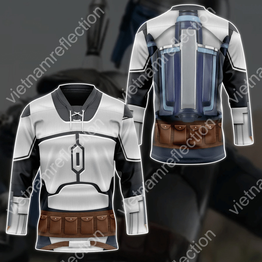 Star Wars Jango Fett costume cosplay hockey jersey