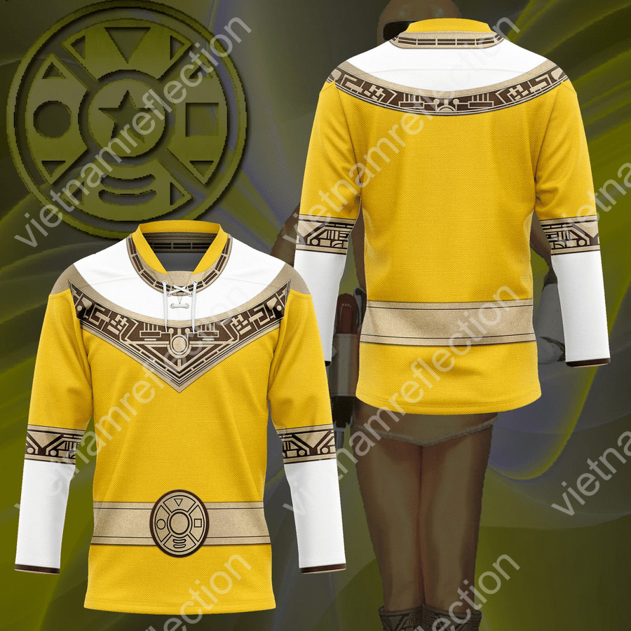 Power Rangers Zeo Yellow hockey jersey