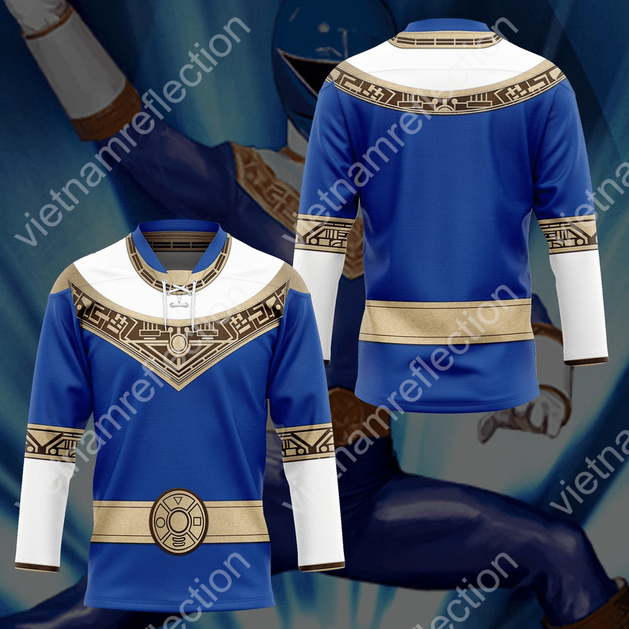 Power Rangers Zeo Blue hockey jersey