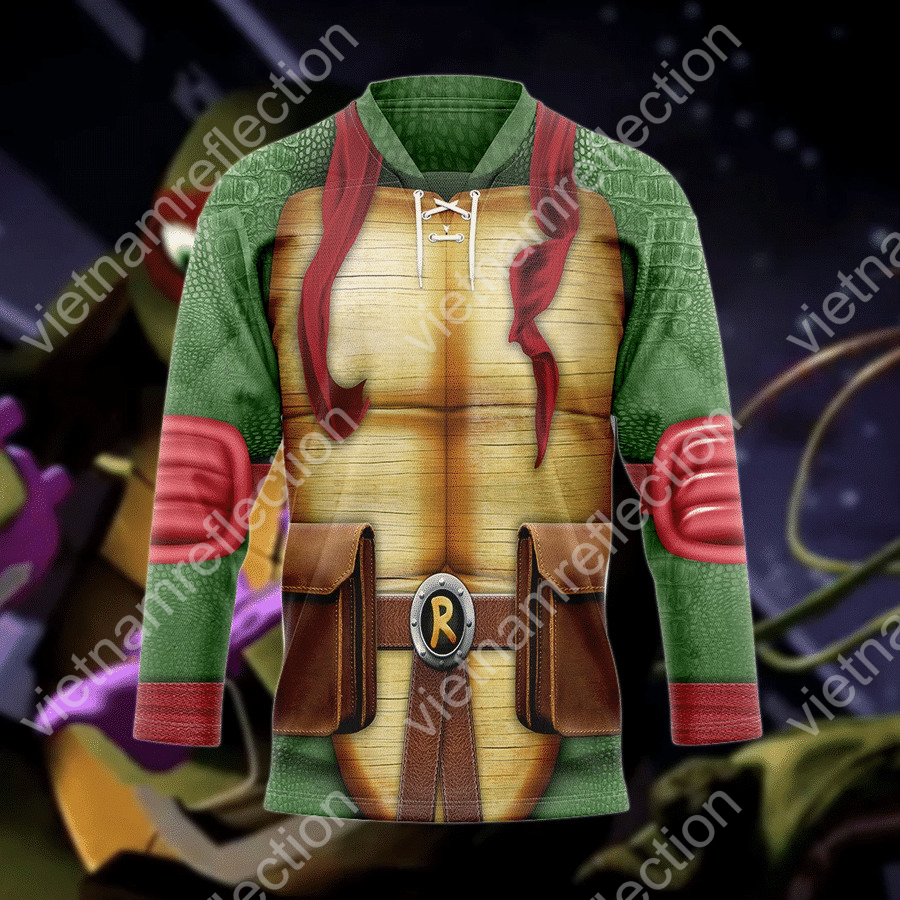 Raphael TMNT cosplay hockey jersey