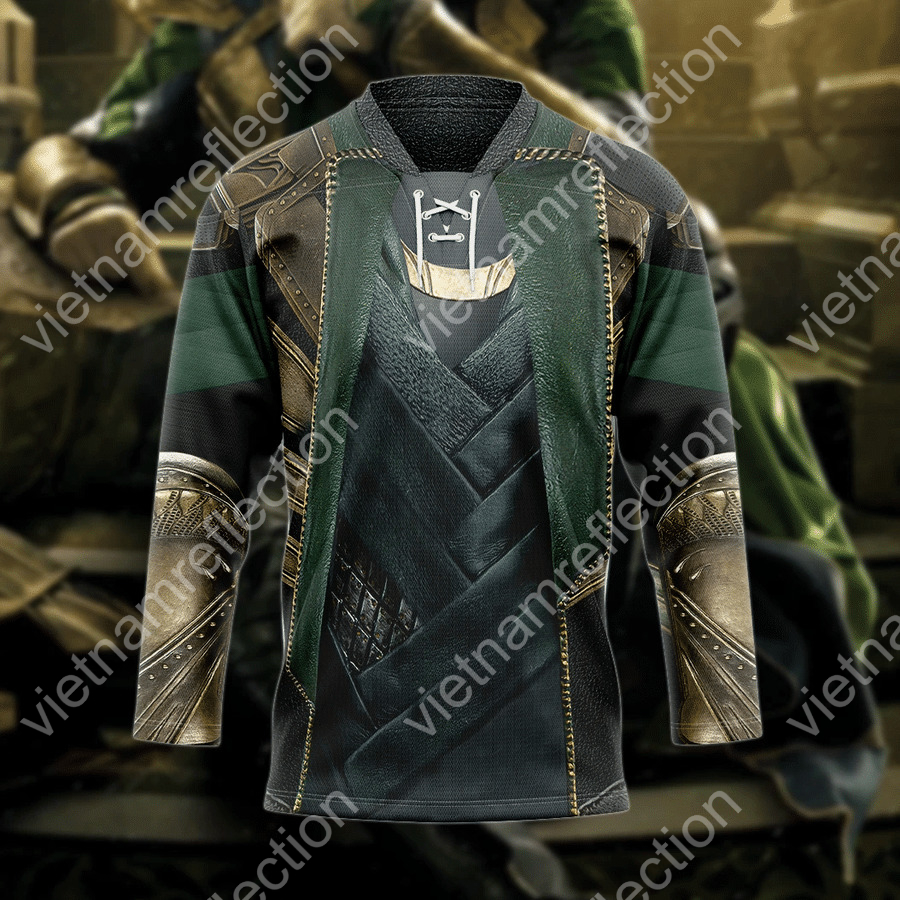 Loki Laufeyson costume cosplay hockey jersey