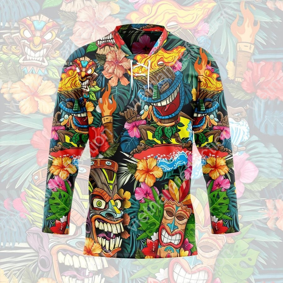 Tiki Tiki Awesome hockey jersey