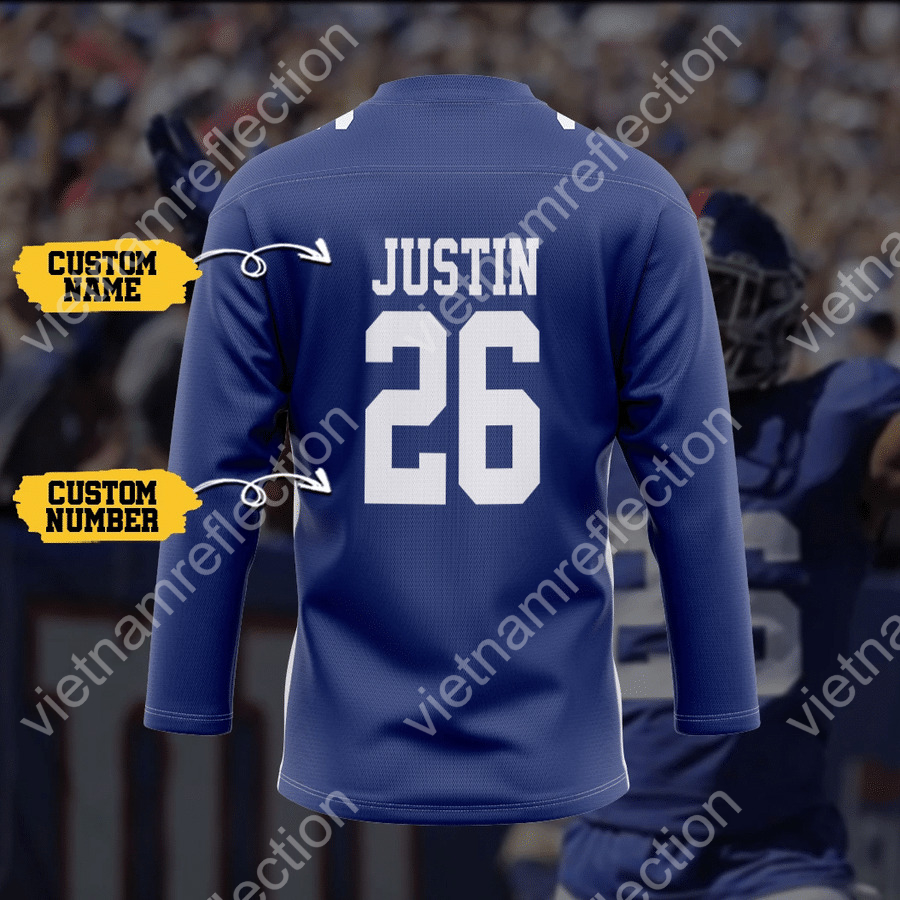 Personalized New York Giants NFL hockey jersey