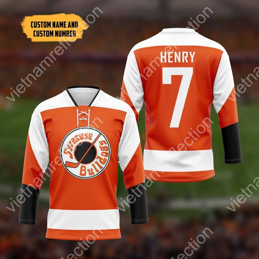 Personalized Syracuse Bulldogs hockey jersey