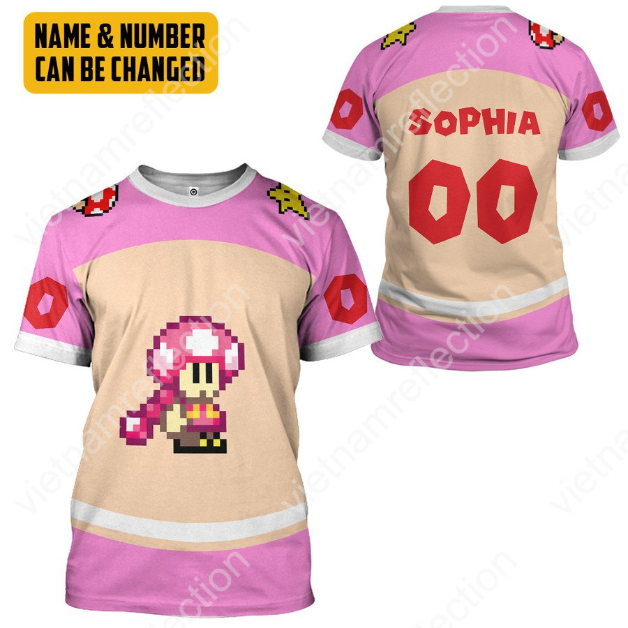 Personalized Toadette sport 3d hoodie t-shirt apparel