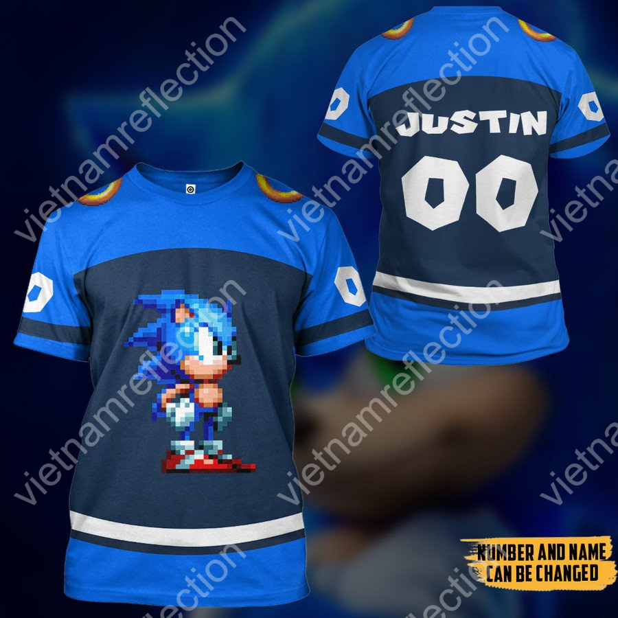 Personalized Sonic the Hedgehog Sonic sport 3d hoodie t-shirt apparel