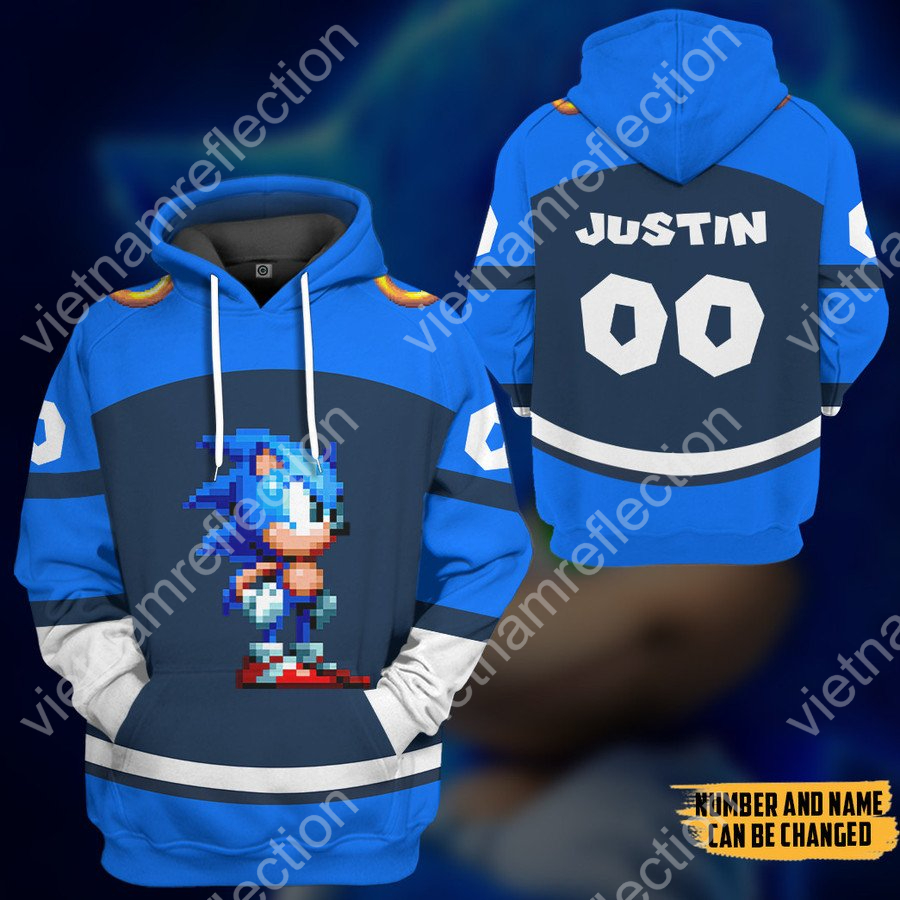 Personalized Sonic the Hedgehog Sonic sport 3d hoodie t-shirt apparel