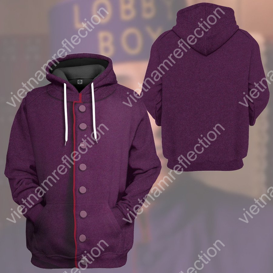 The Grand Budapest Hotel Lobby Boy cosplay 3d hoodie t-shirt apparel