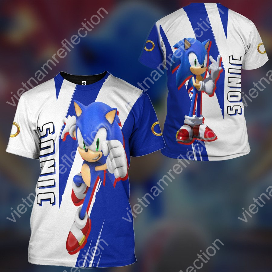 Sonic the Hedgehog Sonic sport 3d hoodie t-shirt apparel