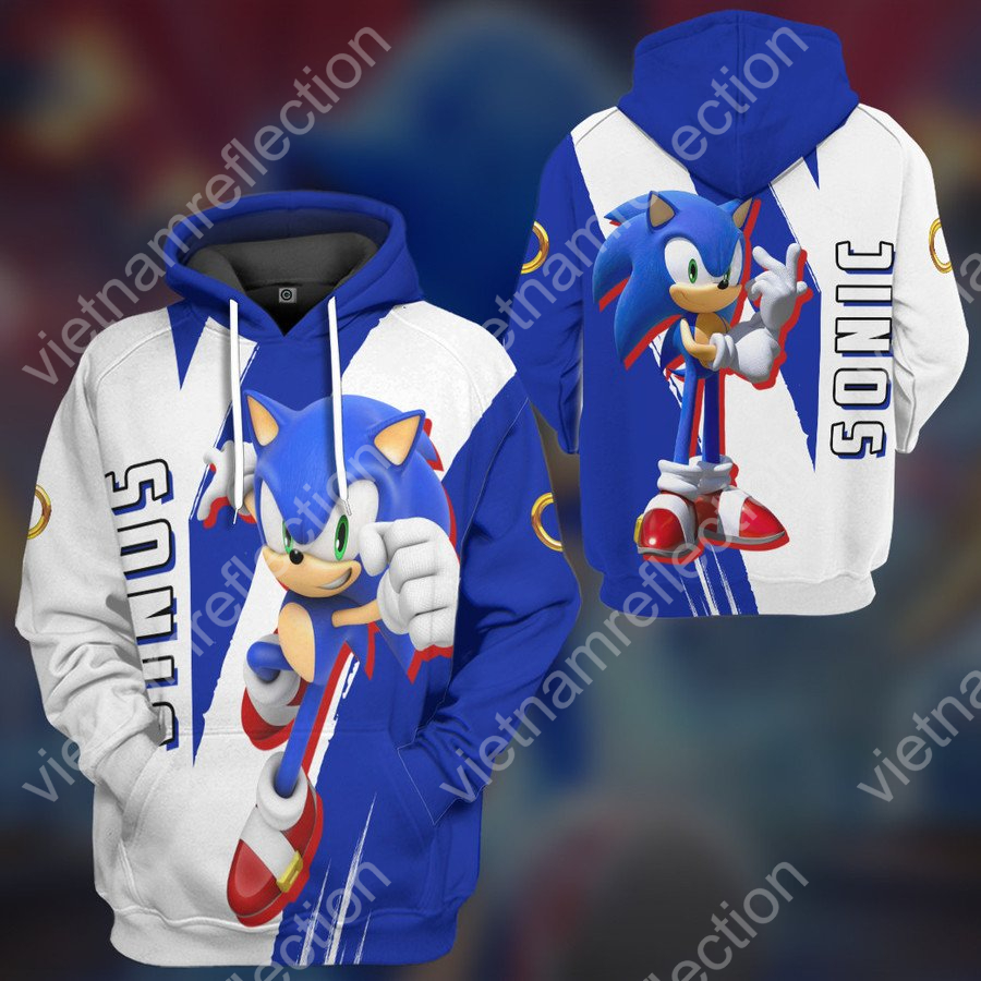 Sonic the Hedgehog Sonic sport 3d hoodie t-shirt apparel