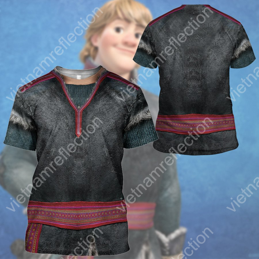 Frozen Kristoff Bjorgman cosplay 3d hoodie t-shirt apparel