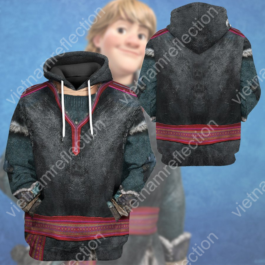 Frozen Kristoff Bjorgman cosplay 3d hoodie t-shirt apparel