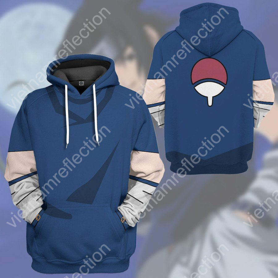 Naruto Young Uchiha Sasuke cosplay 3d hoodie t-shirt apparel