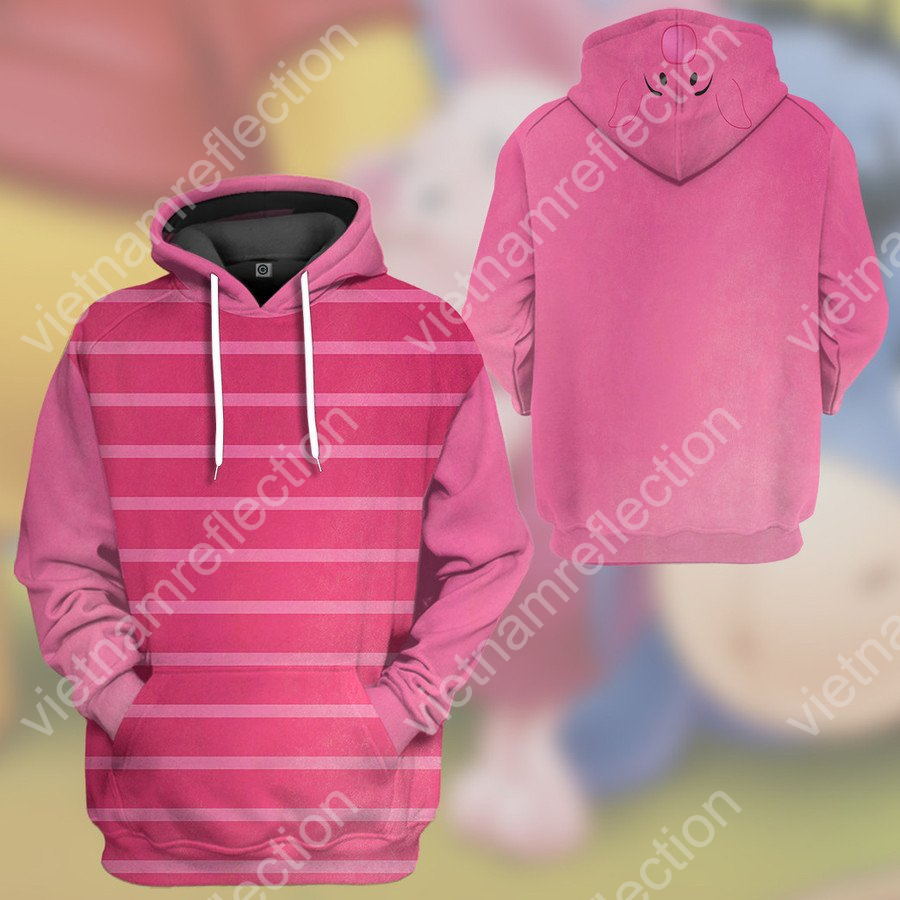 Winnie the Pooh Piglet cosplay 3d hoodie t-shirt apparel