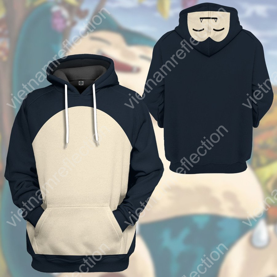 Pokemon Snorlax cosplay 3d hoodie t-shirt apparel