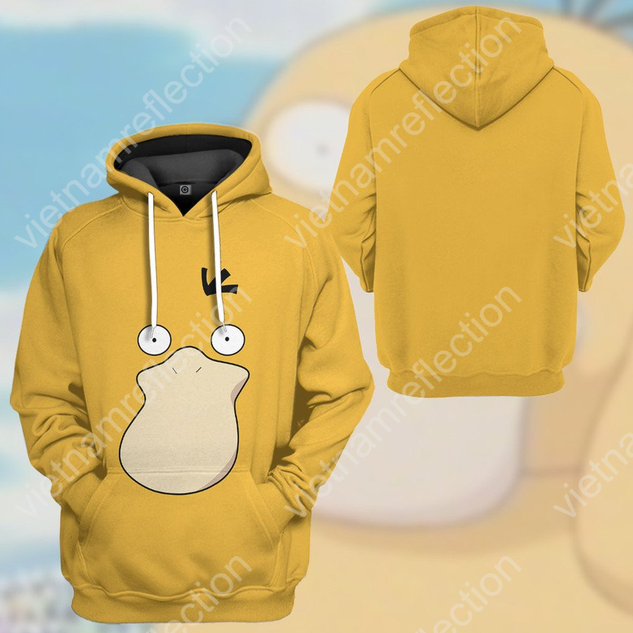 Pokemon Psyduck cosplay 3d hoodie t-shirt apparel