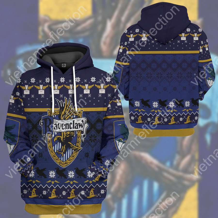 Harry Potter Ravenclaw chrismast style ver 1 3d hoodie t-shirt apparel