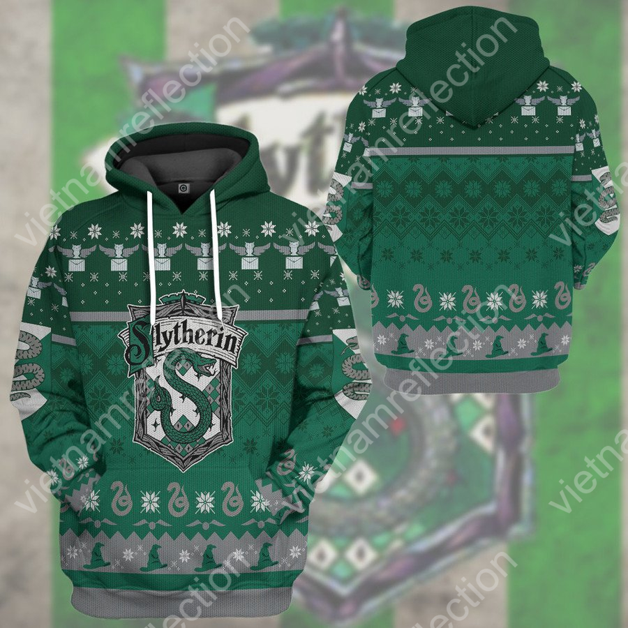 Harry Potter Slytherin chrismast style ver 1 3d hoodie t-shirt apparel