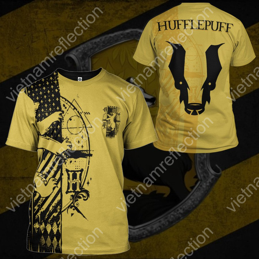 Harry Potter Hufflepuff 3d hoodie t-shirt apparel